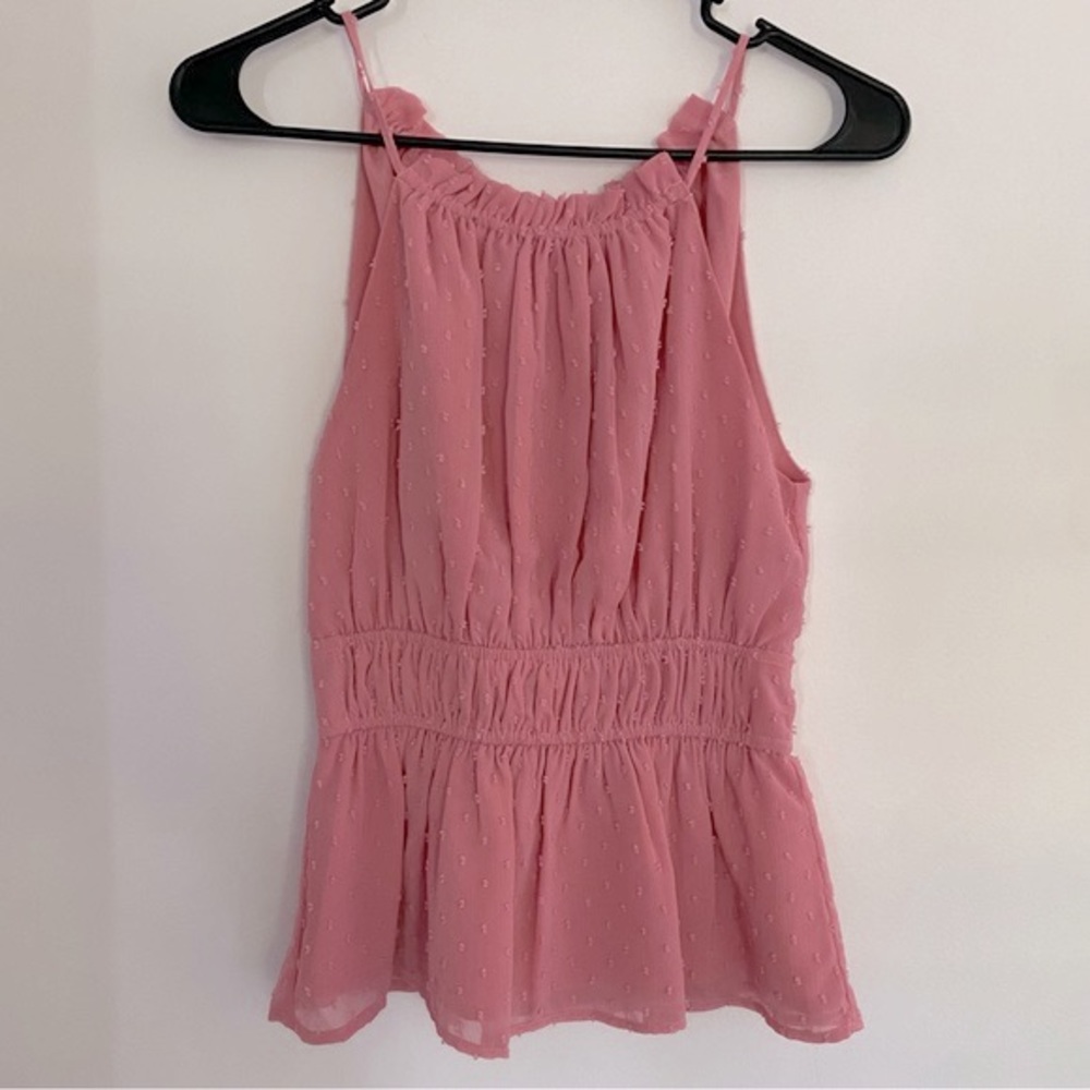 LEYDEN Halter Peplum Top Size XS